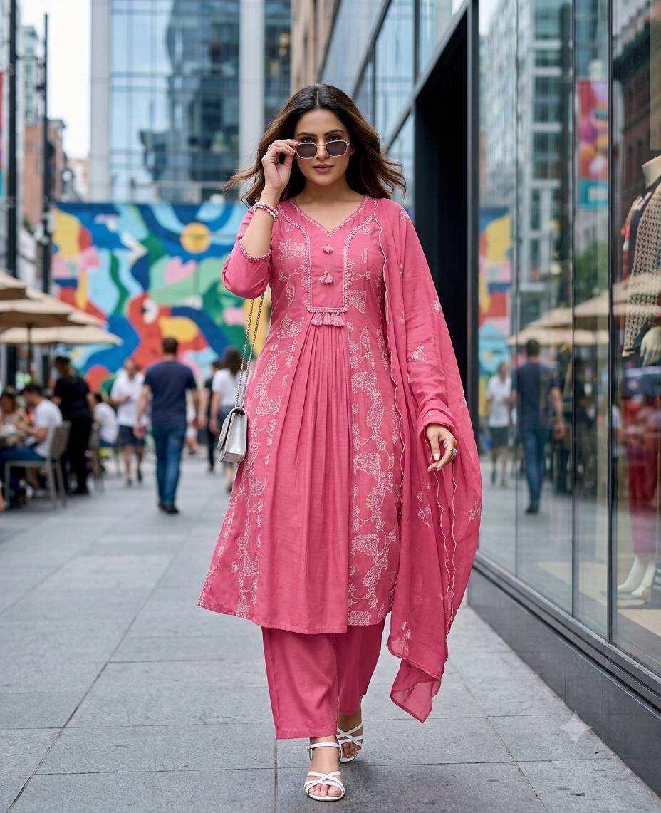Madhubala By Fashid Wholesale Stylish Beautiful Colourful Mul Chanderi Dresses At Wholesale Price